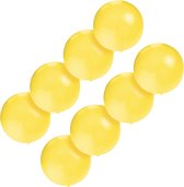 Set van 8x stuks groot formaat gele ballon met diameter 60 cm - Feestartikelen/versieringen