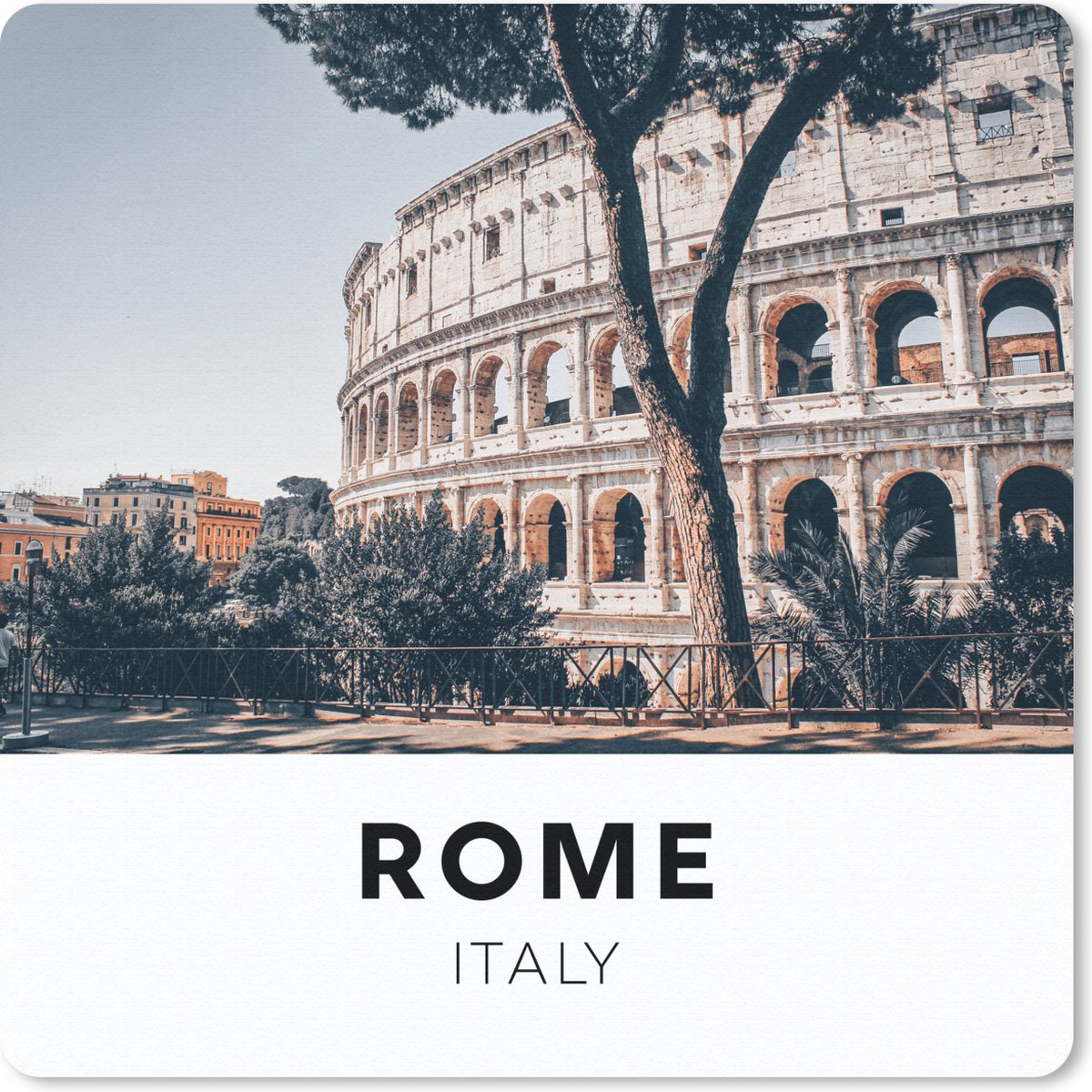 Muismat 30x30 cm - Mousepad Rome - Italië - Colosseum - Muismatten