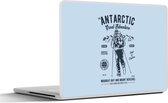 Laptop sticker - 15.6 inch - Wandelen - IJs - Vintage - 36x27,5cm - Laptopstickers - Laptop skin - Cover