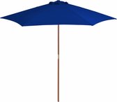 vidaXL-Parasol-met-houten-paal-270-cm-blauw