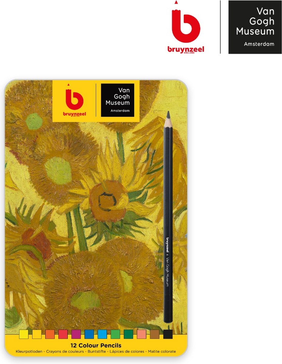 Van Gogh Museum Bruynzeel kleurpotloden set 12 stuks