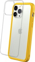 Rhinoshield MOD NX Telefoonhoesje geschikt voor Apple iPhone 13 Pro Max Hoesje Hardcase Backcover Shockproof - Transparant / Geel