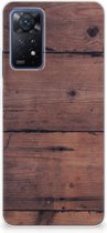 Leuk TPU Back Cover Xiaomi Redmi Note 11 Pro 5G GSM Hoesje Customize Old Wood