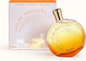 Elixir des Merveilles Eau de Parfum, 100 ml. Parfumfles met goudkleurige dop en sprankelend oranje-geel gradientglas.