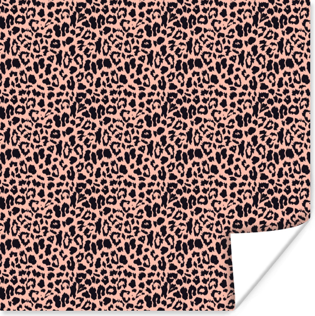 Poster Luipaardprint - Roze - Dieren - 50x50 cm