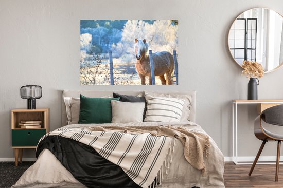 Affiche Cheval - Hiver - Neige - 120x90 cm
