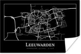 Poster Stadskaart - Leeuwarden - Kaart - Plattegrond - 120x80 cm