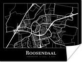 Poster Roosendaal - Kaart - Stadskaart - Plattegrond - 40x30 cm