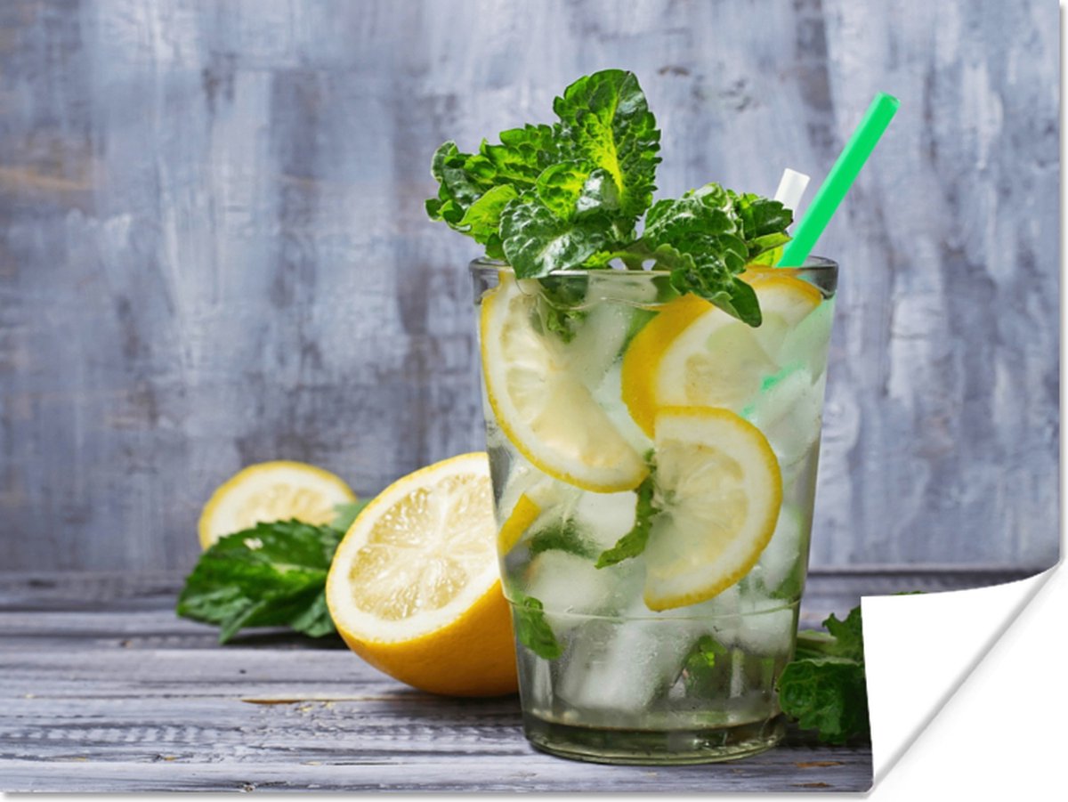 Poster Cocktail - Fruit - Kruiden - 80x60 cm