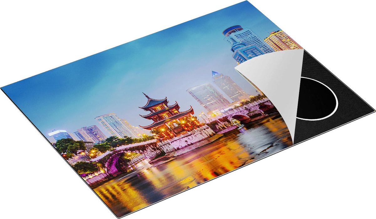 Chefcare Inductie Beschermer Rivier bij Stad Guiyang in China - 70x52 cm - Afdekplaat Inductie - Kookplaat Beschermer - Inductie Mat
