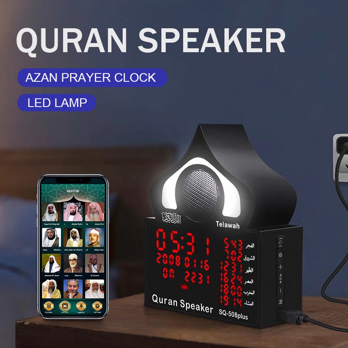 Imtex Ramadan Bluetooth Speaker Koran Lamp Azan Quran Luidspreker