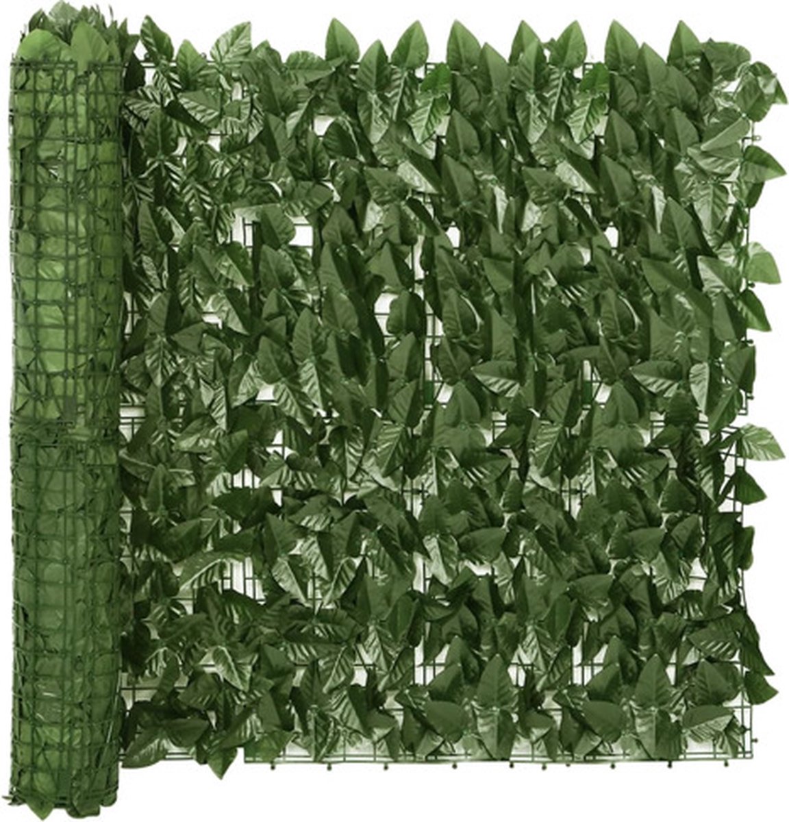 vidaXL-Balkonscherm-met-donkergroene-bladeren-600x75-cm