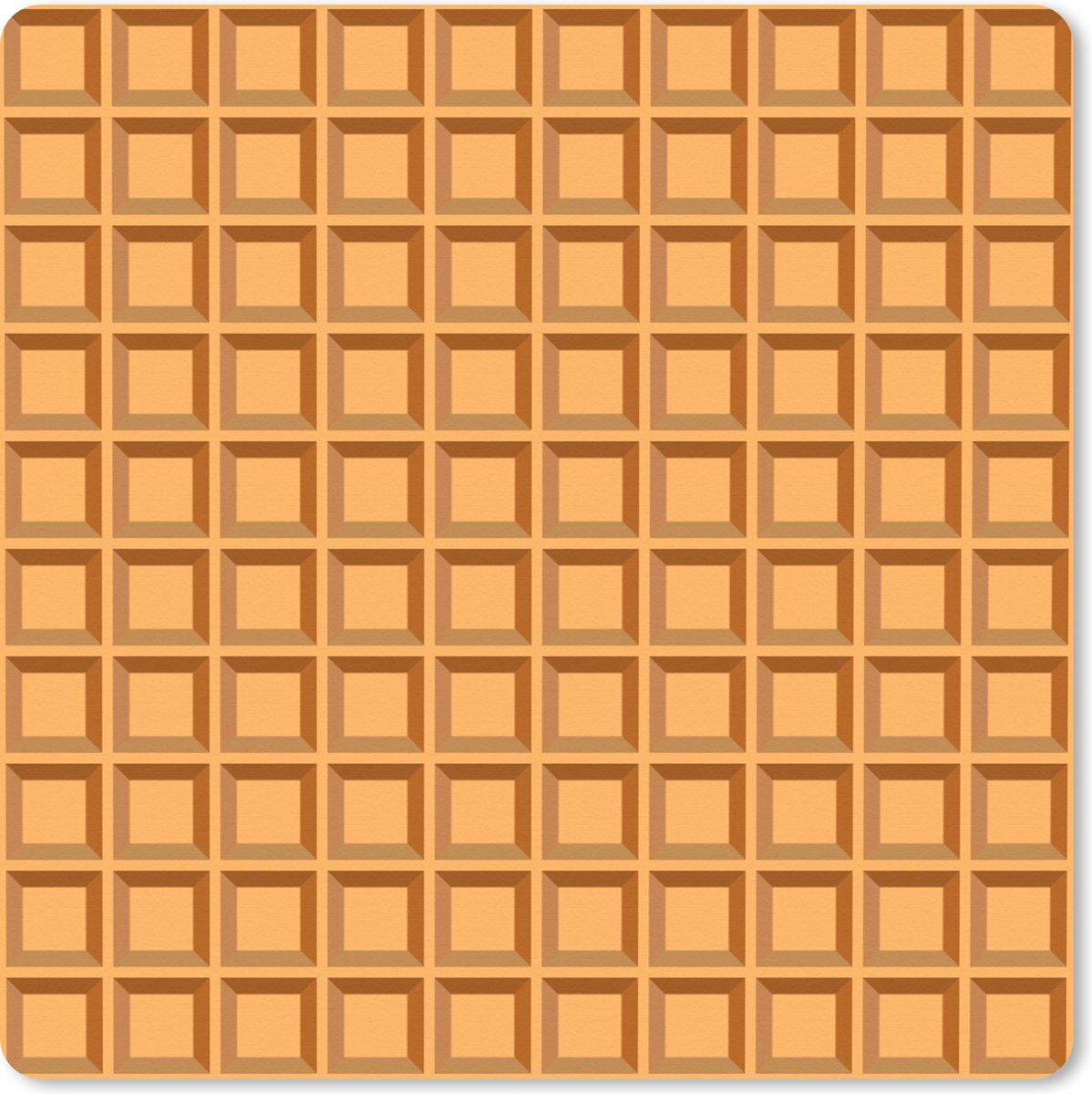 Muismat XXL 50x50 cm - Bureau onderlegger - Bureau mat Wafel - Bruin - Structuur - Design - Bureaumat - Gaming mousepad xl - Bureaulegger groot - Computer deskmat