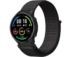 Strap-it Smartwatch bandje nylon - geschikt voor Xiaomi Watch S1 (Active/Pro) / Watch 2 Pro / Watch S3 / Mi Watch / Amazfit Balance / Bip 5 - zwart mix