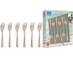 Amefa Austin Vintage Koper PVD - 6 taartvorkjes