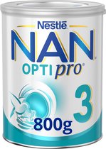 Nestlé NAN OptiPro 3 - Groeimelk voor Baby's vanaf 1 jaar - Voedzame Formule met Essentiële Nutriënten - 1 x 800g