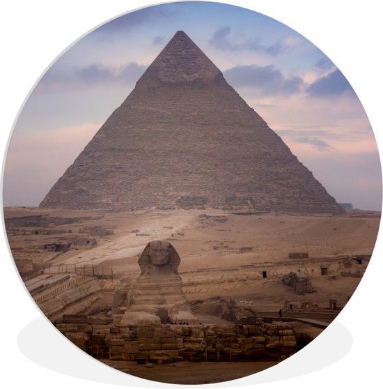 Zeebrasem Klem Noodlottig WallCircle - Wandcirkel - Muurcirkel Binnen - Vooraanzicht piramide van  Caïro - Egypte... | bol.com