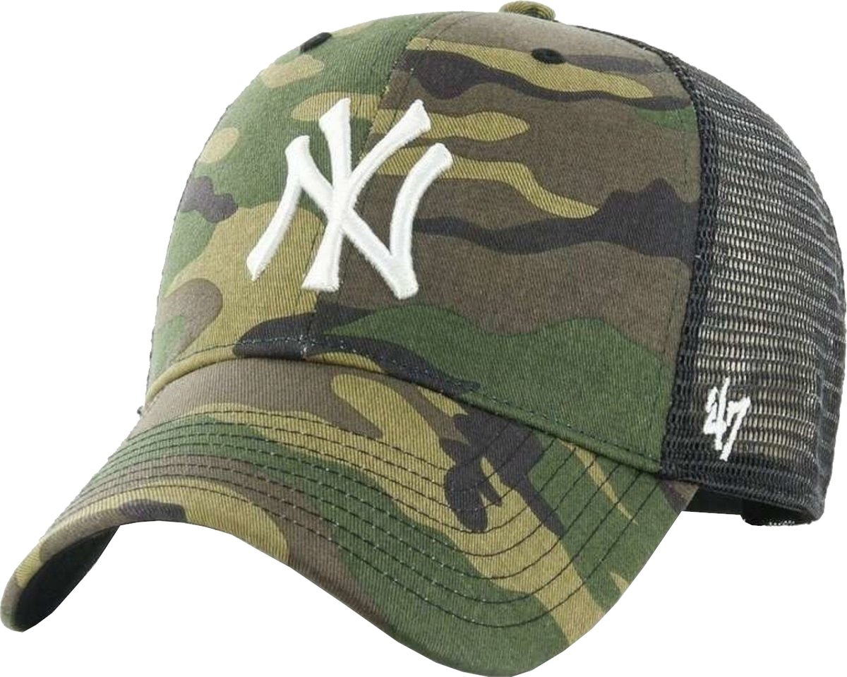 47 Brand MLB New York Yankees Branson Kids Cap B-CBRAN17GWP-CMF-KID, voor een jongen, Groen, Pet, maat: One size