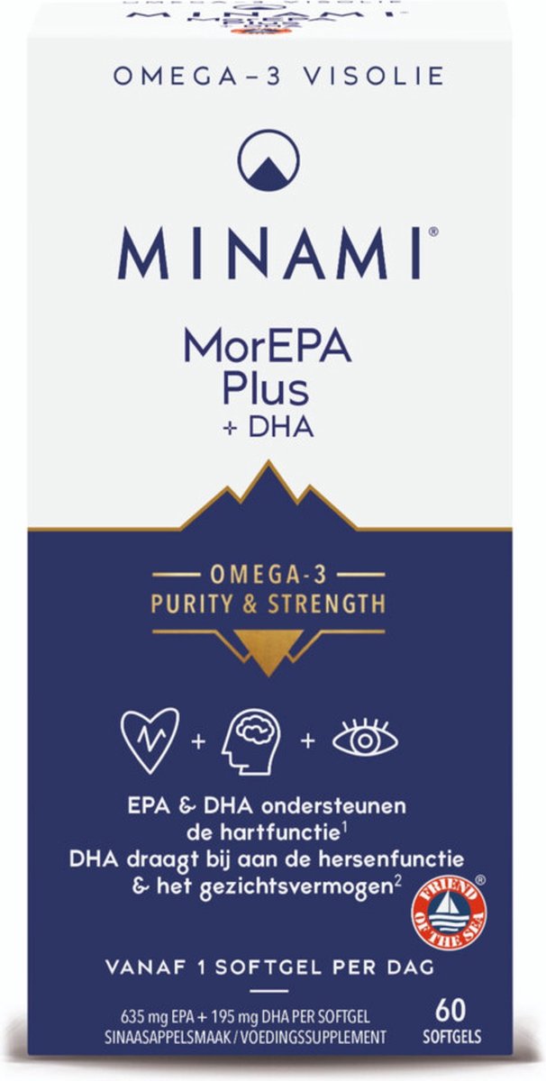 Minami MorEPA Plus - 2 x 60 softgels - Voordeelverpakking
