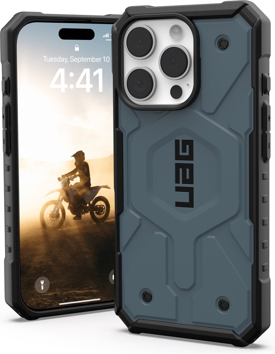 UAG - Pathfinder Mag geschikt voor iPhone 16 Pro Hoesje - cloud blue