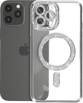 Avizar Coque Diamant pour iPhone 15 Pro Max Protection Contour Strass
