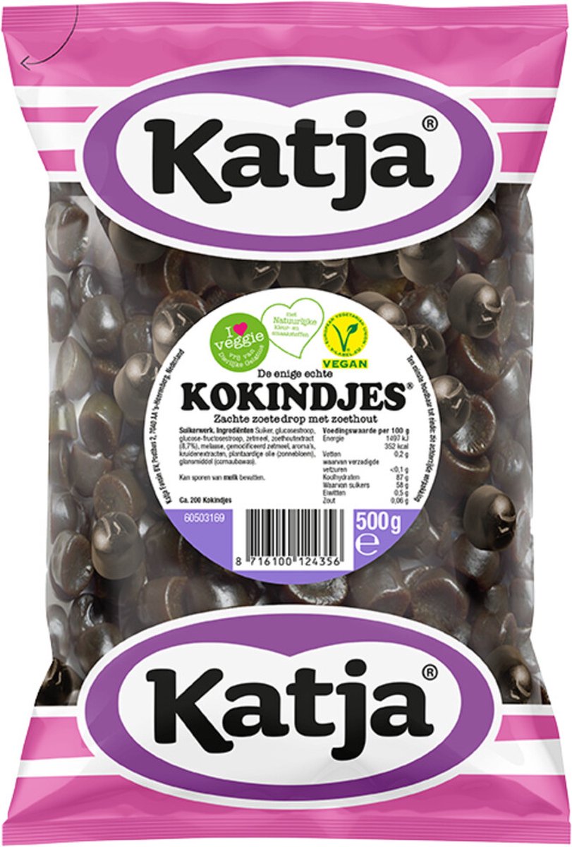 Katja kokindjes snoep - 500 gr