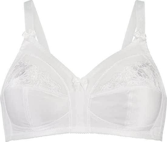 Hunkemöller Dames Lingerie Niet-voorgevormde bh zonder beugel Sara - Wit - maat D95