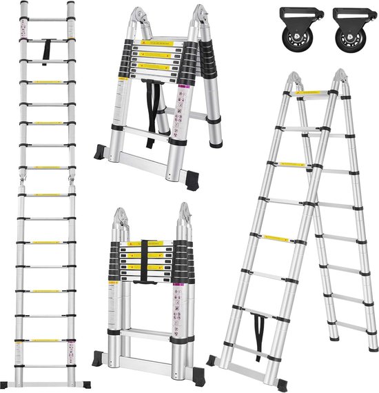 Telescopische ladder dubbel - Ladders kopen? | Korting tot 1
