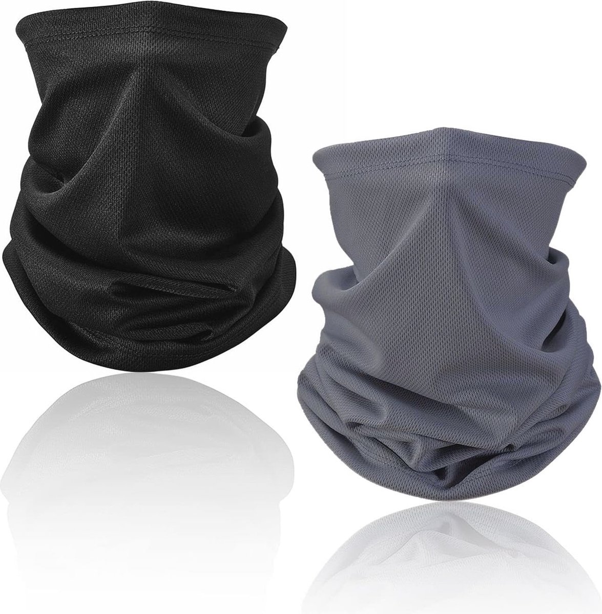 Image of 2-Pack Multifunctionele Face Snoods Bandana Hoofdbanden - Ademend, UV-bescherming, Nekwarmer en Gezicht Cover voor Outdoor-activiteiten