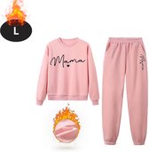 Nivard Joggingpak - Huispak - Volwassenen - Trainingspak - Comfortabel - Joggingsbroek - Tracksuit - Dames - Winter - Roze - L