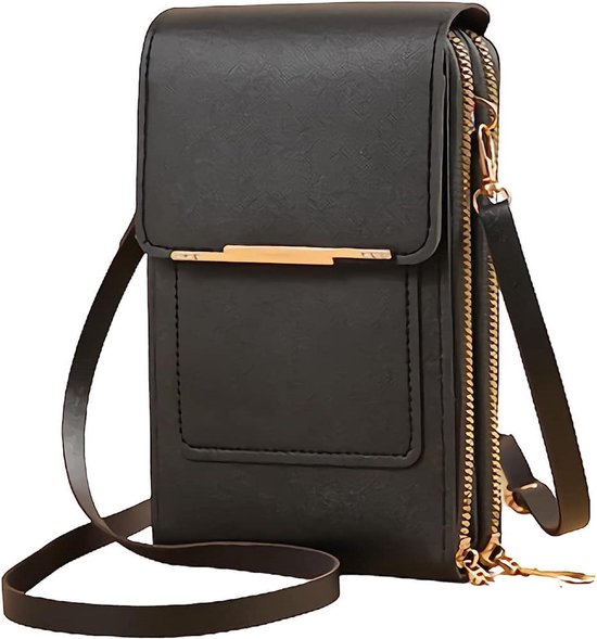 Sac Bandoulière Femme En Cuir PU Vert - Petit Format, Portefeuille Pour écran Tactile - Neuf Sans étiquette
