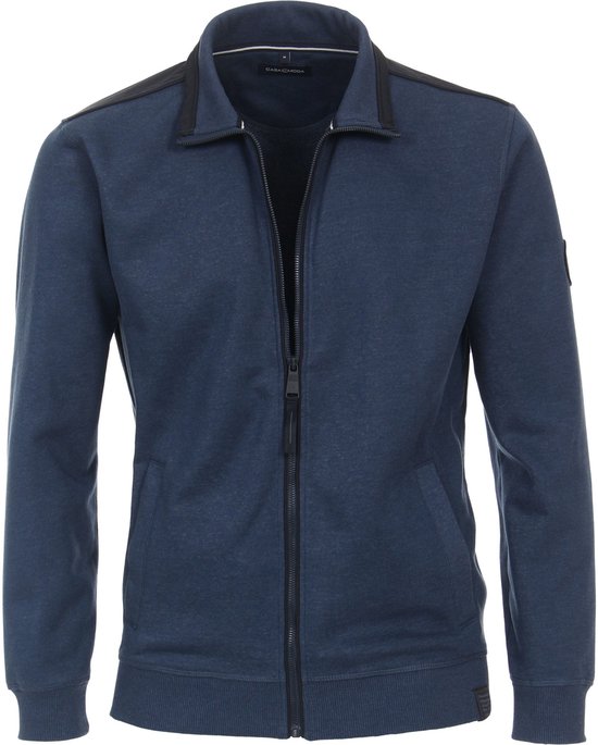 Casa Moda - Zip de sport zippé Blauw - Taille 3XL - Coupe régulière