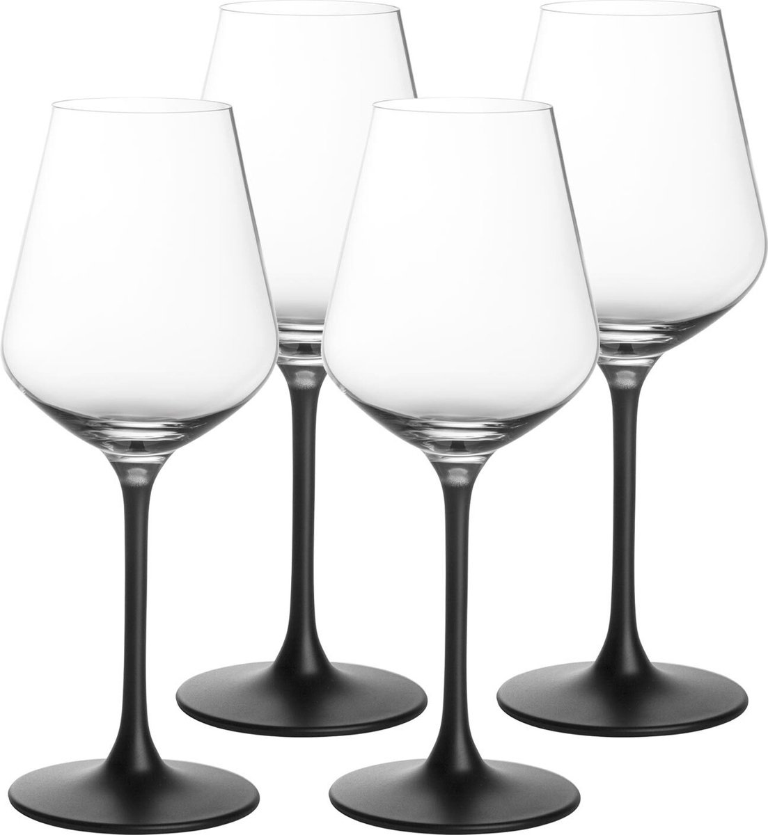 VILLEROY & BOCH - Manufacture Rock - Rode wijnglas 470ml - 4 stuks - Kristal