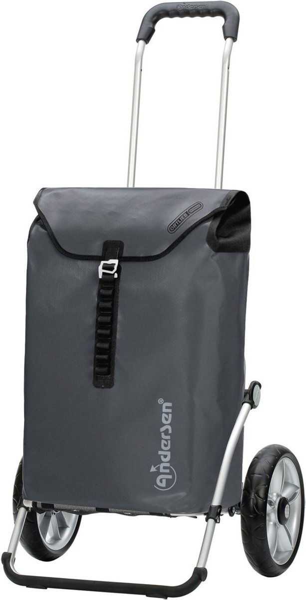 Andersen SHOPPER MANUFAKTUR Boodschappentrolley Royal Shopper Ortlieb 49L Anthracite Antraciet 107cm