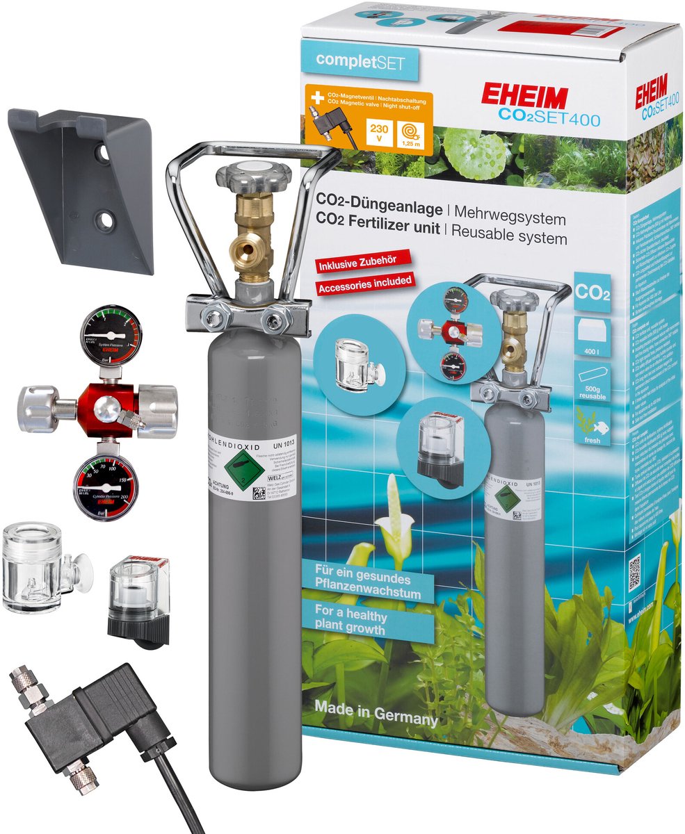 Eheim Co2 Set 400 Hervulbare Co2-Fles - Bemesting - 500 g