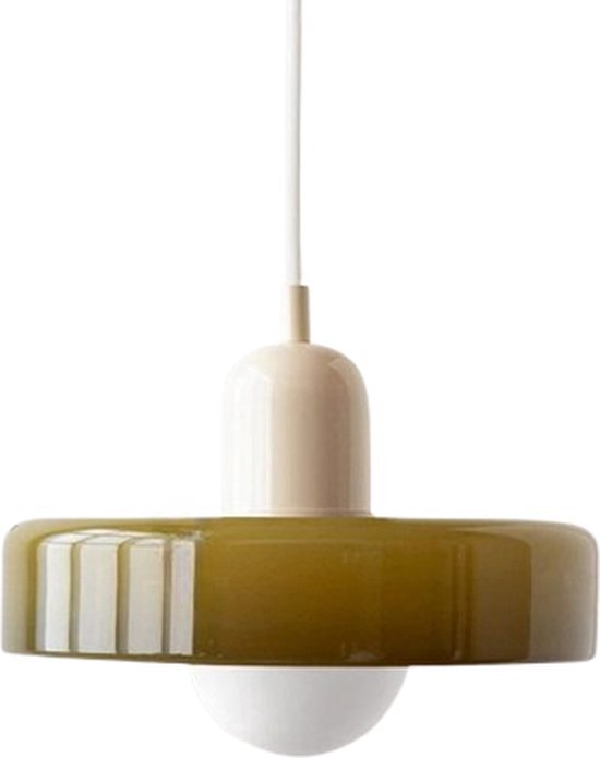 S-Cevada Vintage mooie glazen hanglamp, messing, E27 lampfitting, loft-bar- plafondhanglamp, mini-kroonluchter voor slaapkamer, eetkamer, keuken ( transparant, 23 cm