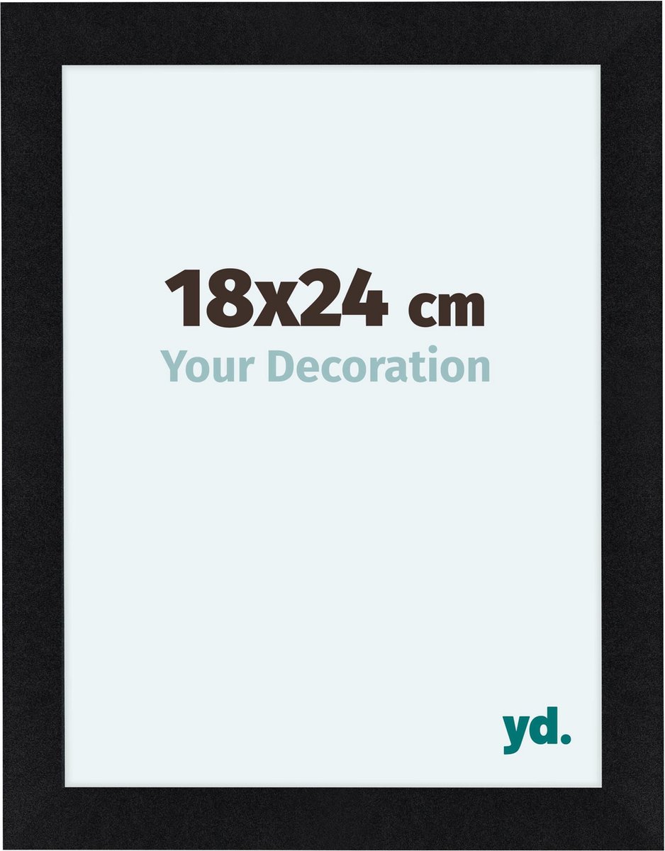 yd. Your Decoration - Fotolijst 48x64 cm - MDF - Zwart Mat - Como