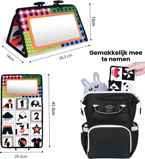 Boncy® Crinkle Book Bébé - Tummy Time Jouets - Prone Trainer - Montessori Books première année 0 1 2 - Boek 6 mois - Livre bébé - Jouets pour bébé