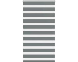 vidaXL - Zebra - rolgordijn - 85x150 - cm - stofbreedte - 80,9 - cm - donkergrijs