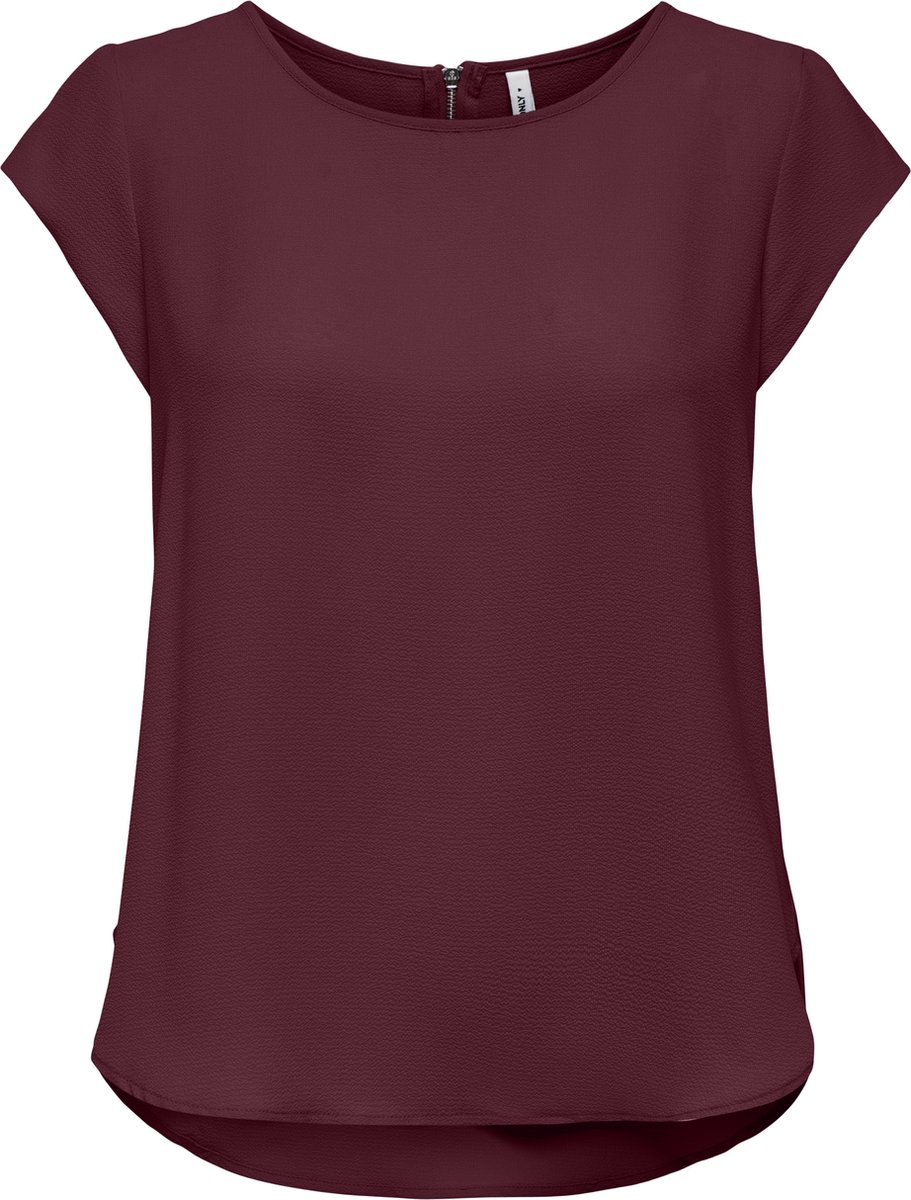ONLY - ONLVIC S/S SOLID TOP NOOS WVN - Dames - Blouses