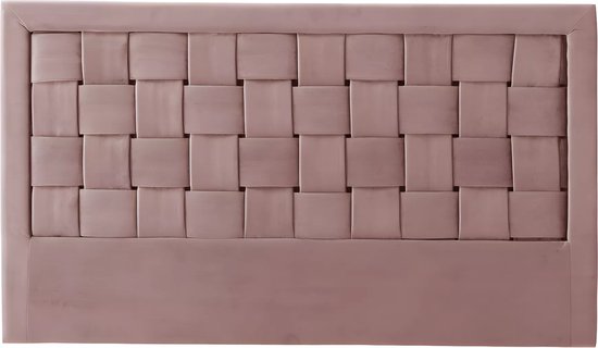 Tête de lit JENNA - Velours - 160cm - Vieux rose L 160 cm x H 92 cm x P 7 cm