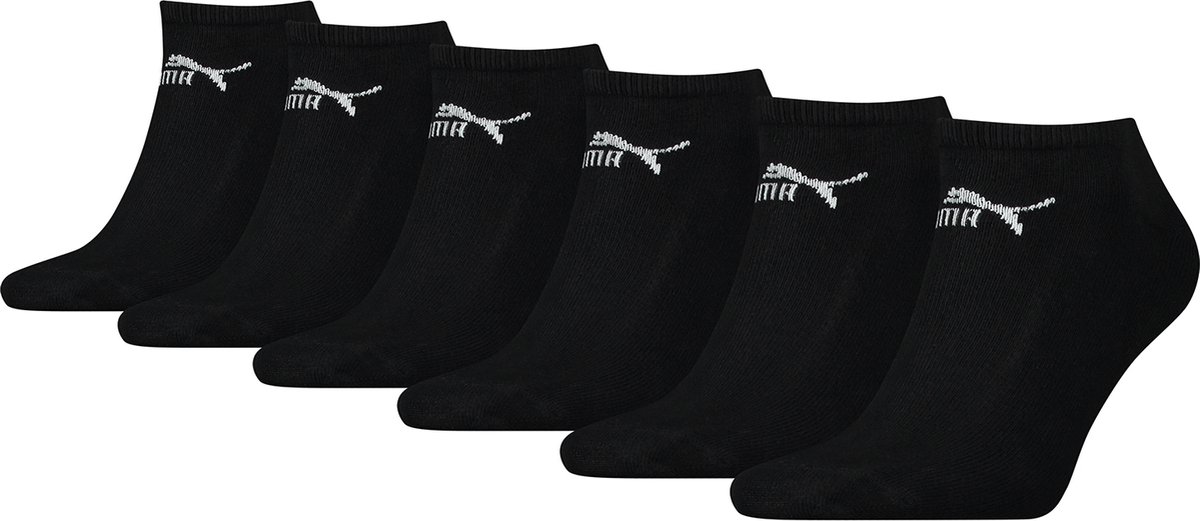 PUMA SOKKEN ELEMENTS SNEAKER 6-PACK 90798401 r Zwart