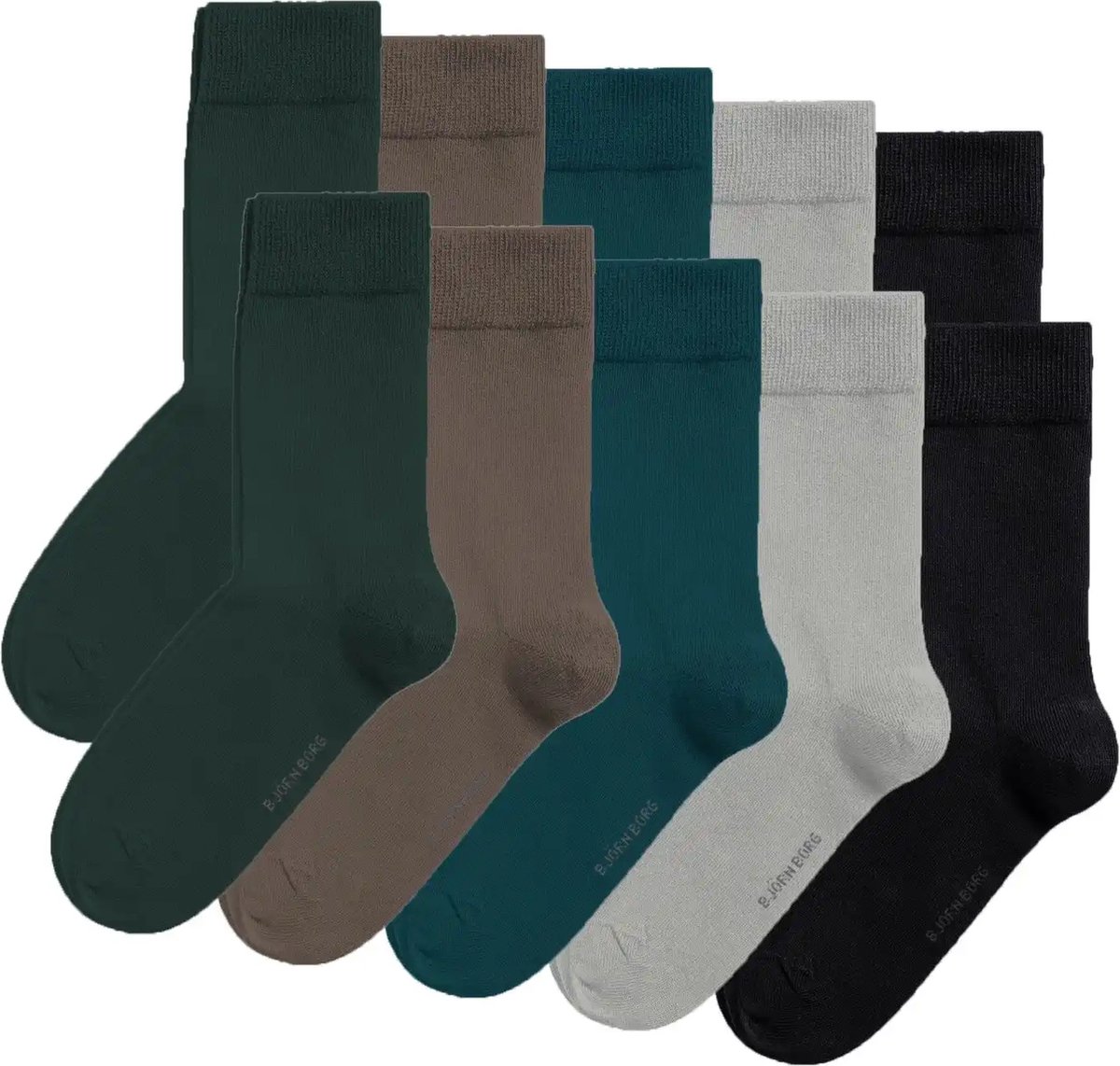 10-paar - heren sokken - Dark Combi - Multipack katoenen sokken - 40