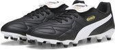 PUMA KING TOP FG/AG Unisex Sportschoenen - Zwart/Wit/Goud - Maat 42