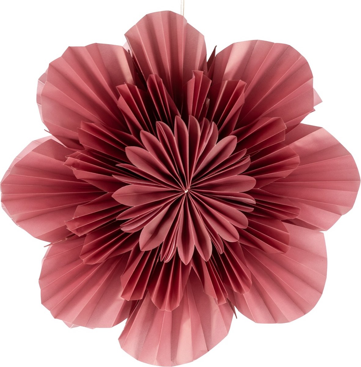 HomeBound by KY | Kerstster flower 40cm pomegrenate met pendel | kerstster flower
