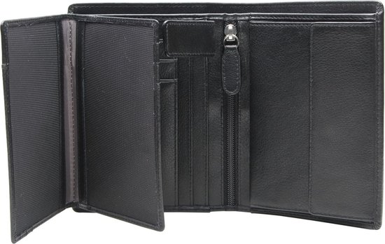 Esquire Leren Portemonnee Viktoria Wallet Black Zwart