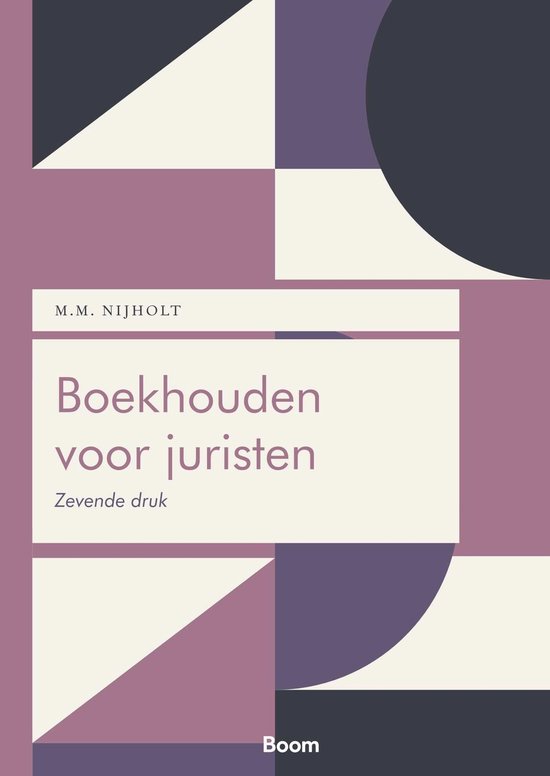 Boom fiscale studieboeken - Boekhouden voor juristen - cover