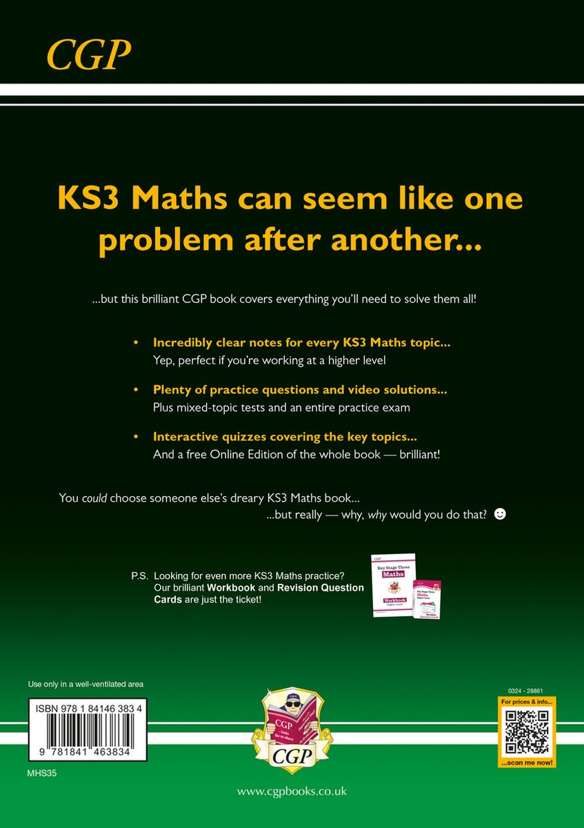 KS3 Maths Complete Revision & Practice | 9781841463834 | Cgp Books ...