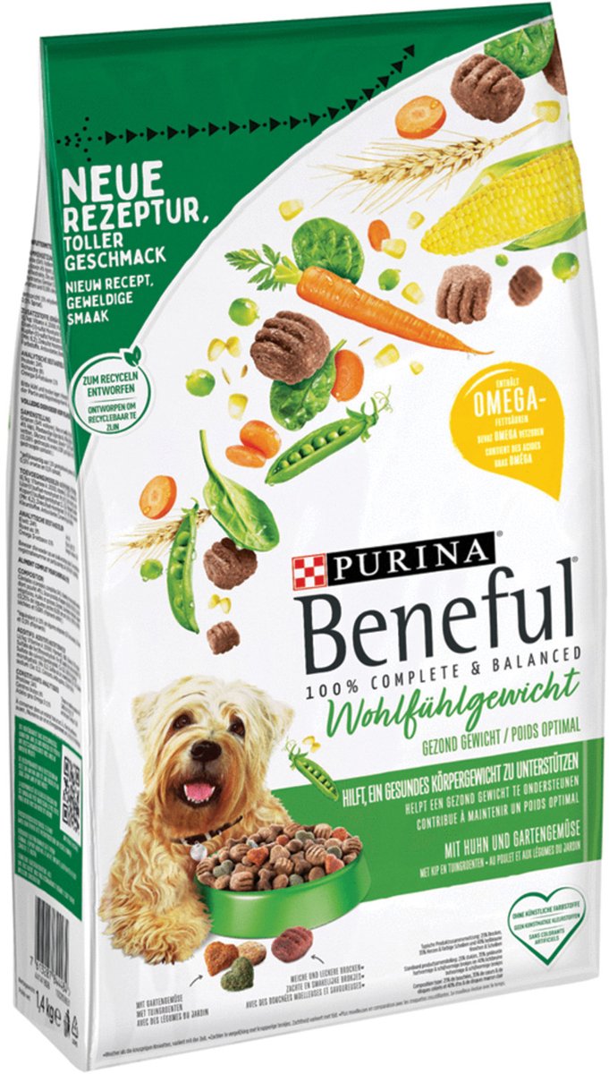 Beneful Hondenvoer Droog Gezond Gewicht Kip - Groenten 1,4 kg