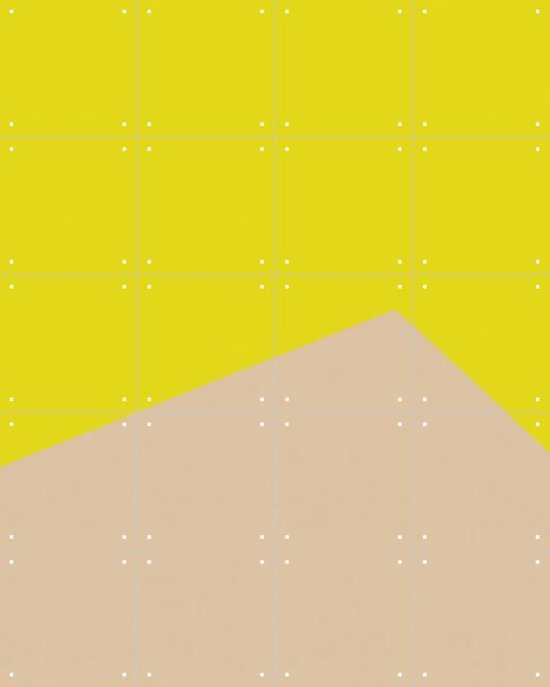 IXXI Color blocking - Yellow Beige - Décoration murale - Abstrait - 80 x 100 cm